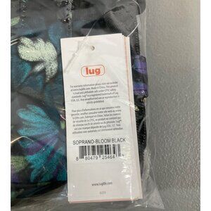 Lug Soprano Bloom RFID Quilted Tote Bag - Floral Black, Unisex, Lead Safe